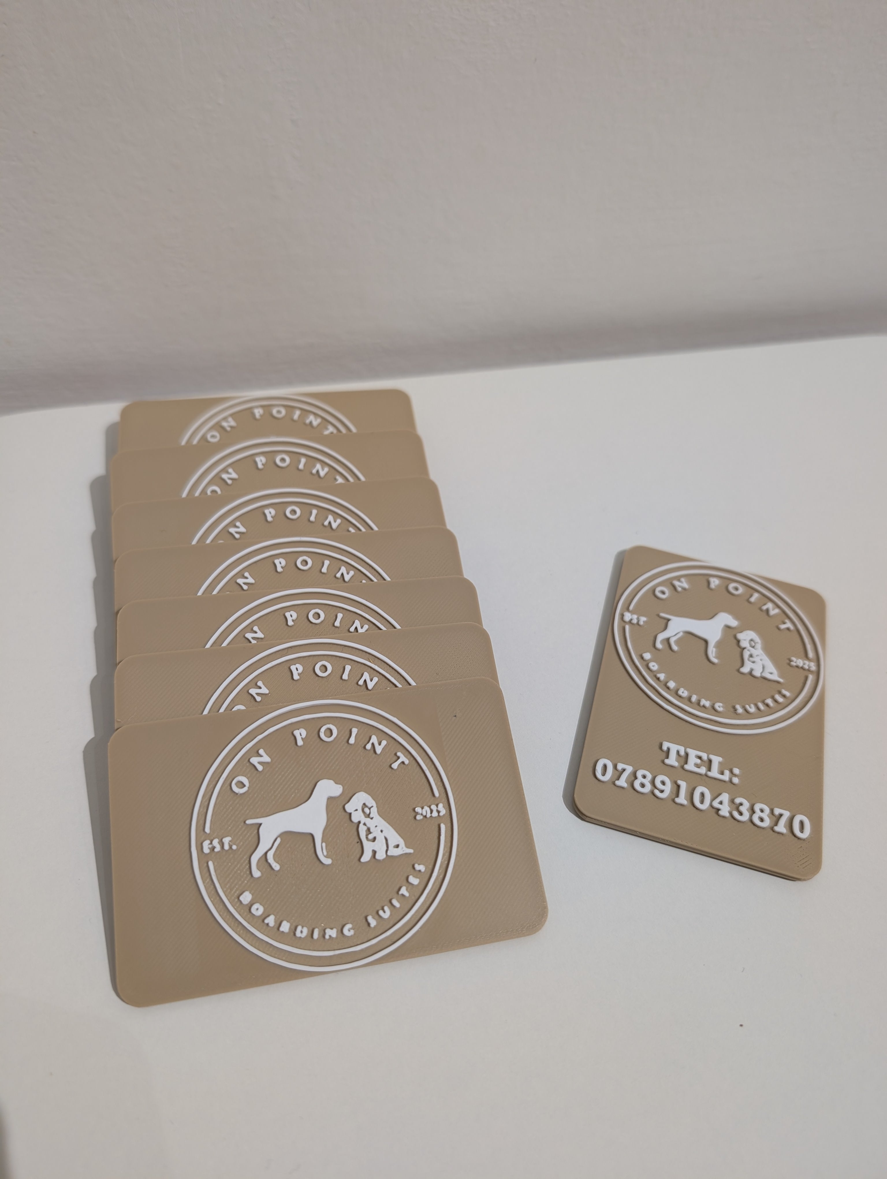 10 x 3D Printed Business Cards