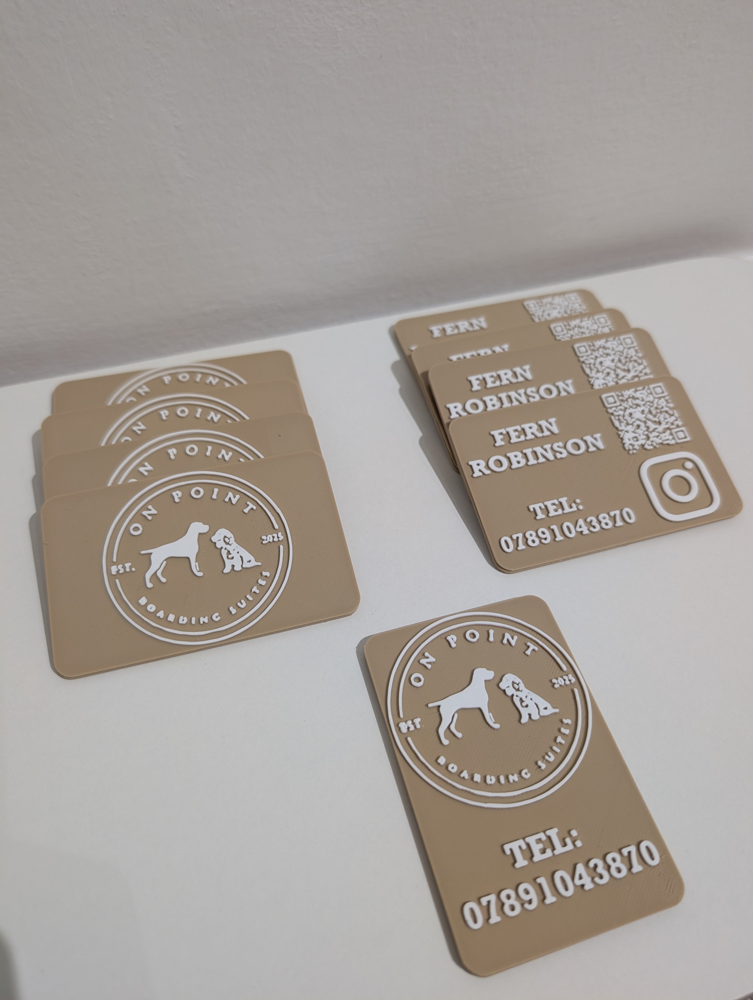 10 x 3D Printed Business Cards