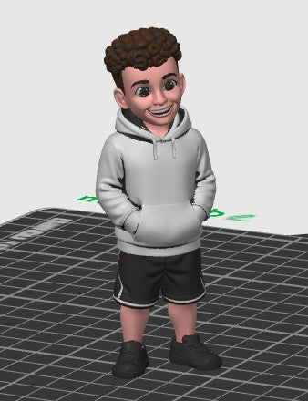 Custom 3D Printed Action Figure